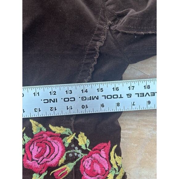 Johnny Was JW Los Angeles Tan Embroidered Western Cut Jacket Womens Sz Small - Picture 5 of 6
